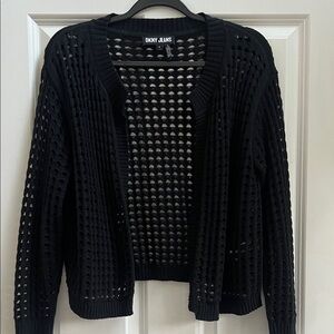 DKNY Black Knit Cardigan